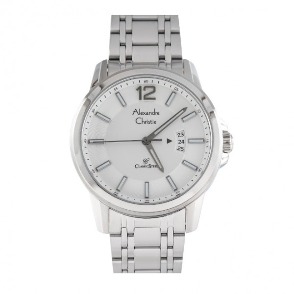 Alexandre Christie AC 8683 Silver White Man MDBSSSL